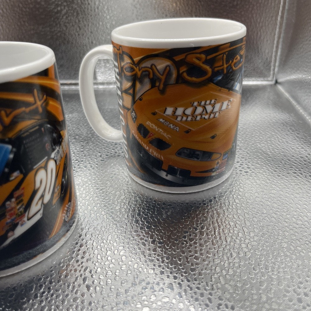 Lot Of 2 Tony Stewart Coffee Mugs Home Depot NASCAR #20 - Picture 2 of 16